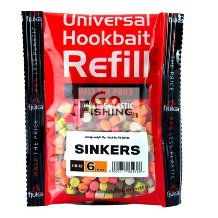 Sinkers Mixed Colours 6mm Refill