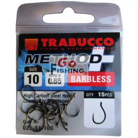   Trabucco Method Plus Feeder szakáll nélküli horog 10, 15 db/csg