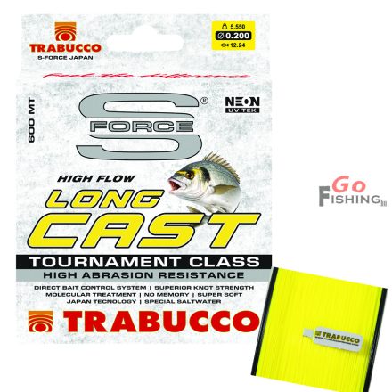 Trabucco S-Force Long Cast UV 600m 0,25mm, monofil zsinór