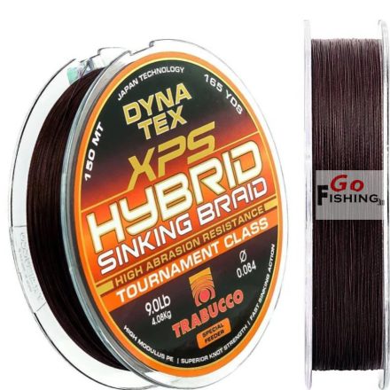 Trabucco Dyna-Tex Xps Hybrid 150 m 0,104mm 5,44 kg süllyedő fonott zsinór