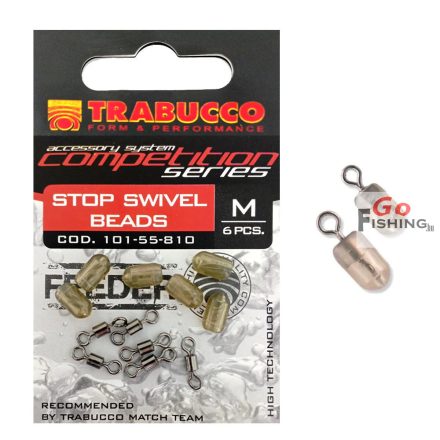 Trabucco Stop Swivel Beads M 6 db/csg, védett forgó