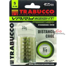   Trabucco Vary Weight Distance Cage Feeder M 30/40g feeder kosár cserélhető súllyal