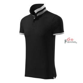   MALFINI Premium® Collar Up Férfi fekete Galléros póló 2XL