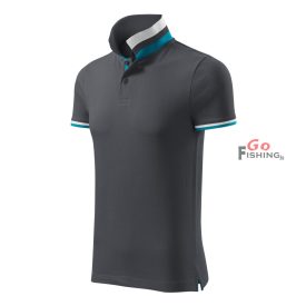   MALFINI Premium® Collar Up Férfi light anthracite Galléros póló M