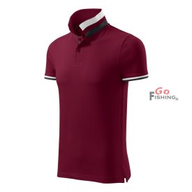 MALFINI Premium® Collar Up Férfi garnet Galléros póló M