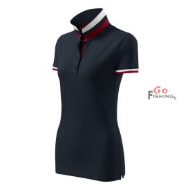   MALFINI Premium® Collar Up Női szürkéskék Galléros póló S