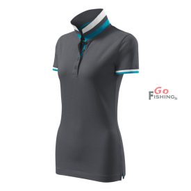   MALFINI Premium® Collar Up Női light anthracite Galléros póló S