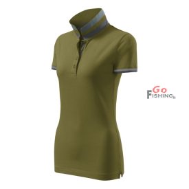   MALFINI Premium® Collar Up Női avokádózöld Galléros póló L